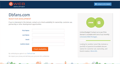 Desktop Screenshot of dbfans.com